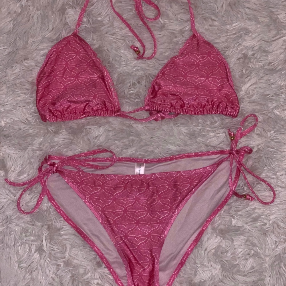 Pink pattern Vineyard Vines bikini